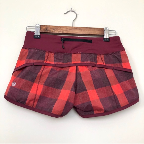 SOLD - NWT Lululemon Flaming Tomato Speed Short - Picture 5 of 9